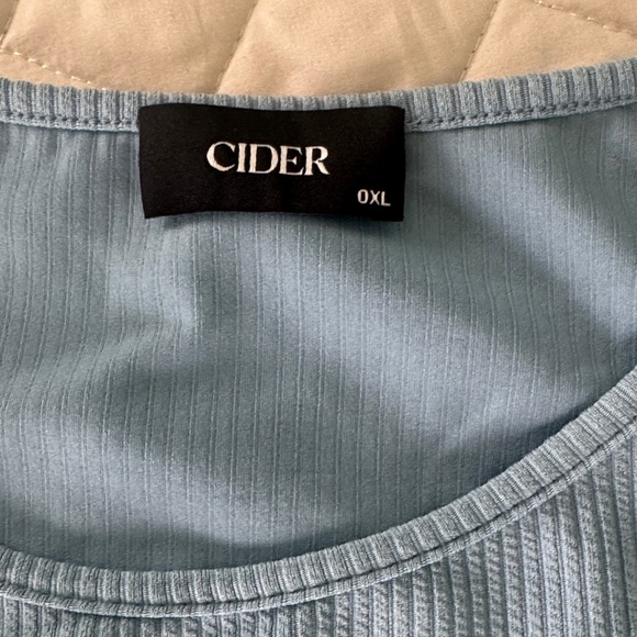 Cider Sky Blue Ribbed Pant & Top - Picture 2 of 5